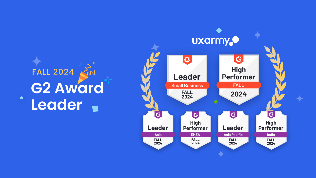 We’re Celebrating! UXArmy Takes Home Big Wins at G2 Fall 2024 Awards